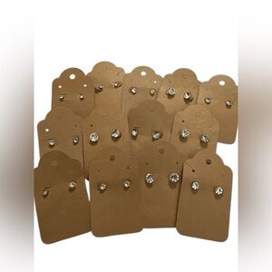 Reserved for @_glam_squad 13pc Crystal Like Fashion Stud Earrings
